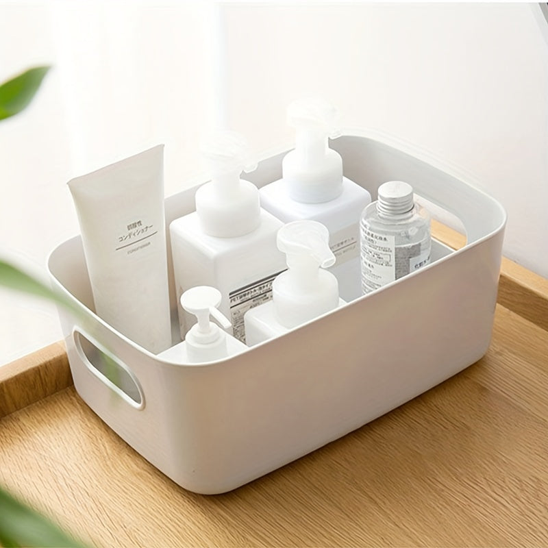 Organizador de almacenamiento de plástico para cosméticos, cocina, aperitivos, duradero y compacto