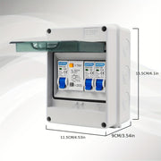 Surface-Mounted Micro Circuit Breaker Switch Box 5/8/12 Circuits for Home Office Shopping Center Power Distribution