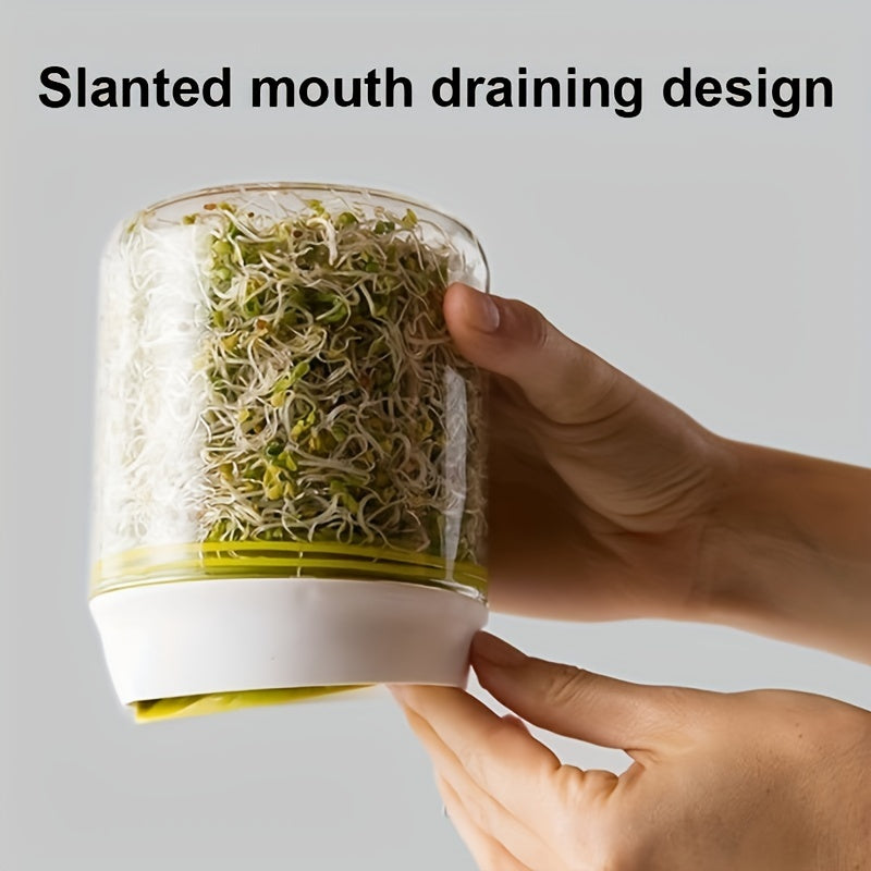 Yashil loviya ko'chatlari uchun stol usti ko'chatlar qurilmasi, oshxona o'stirish to'plami, elektrsiz