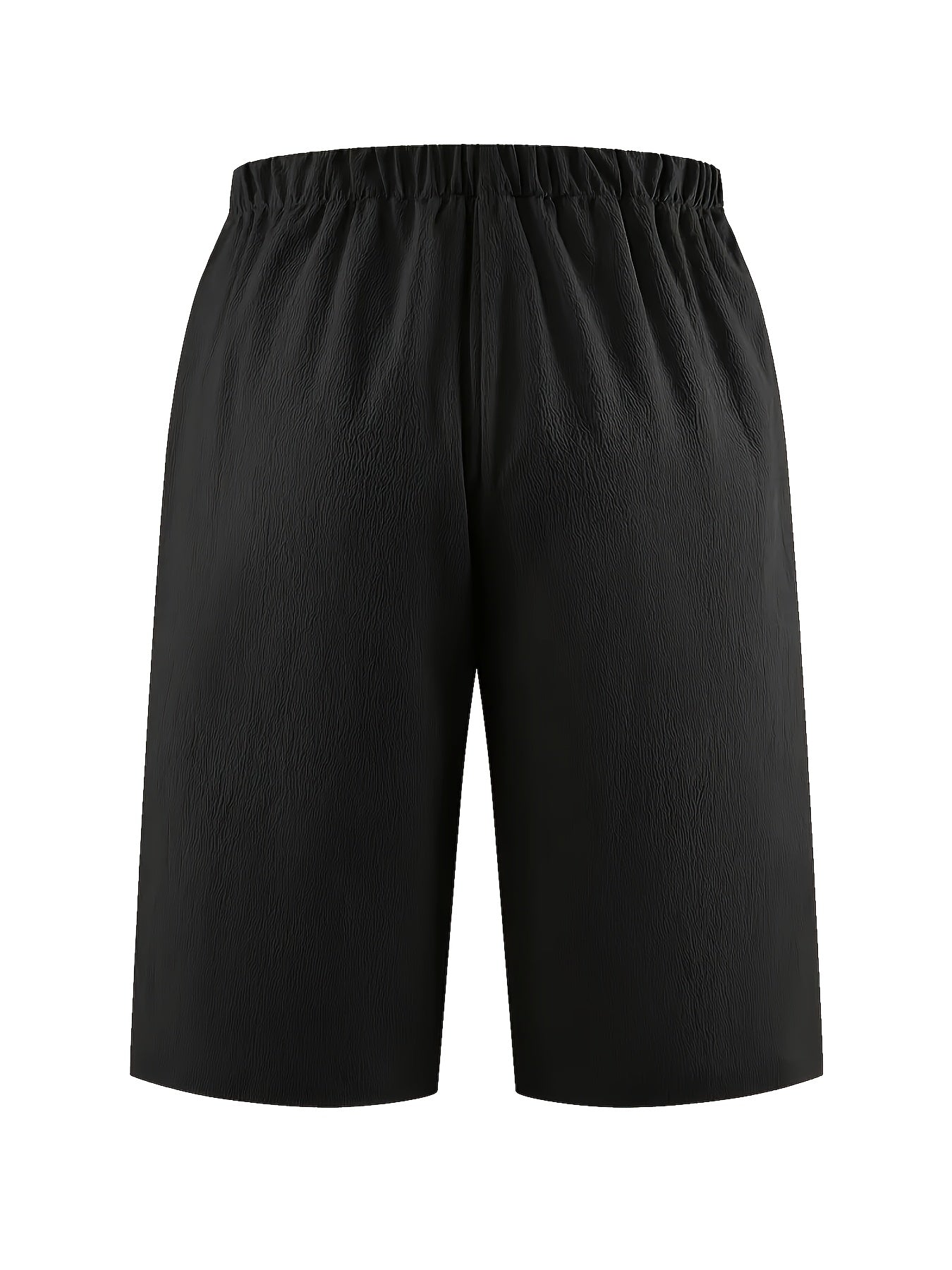 Комплект из двух предметов: укороченные брюки с карманами и шнуровкой из хлопка для женщин plus size