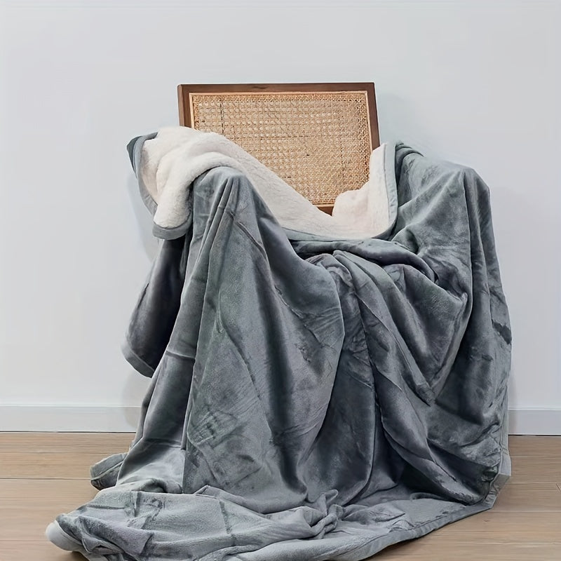 Waterproof Flannel Blanket 130x150cm Soft Breathable Cozy Nap Throw