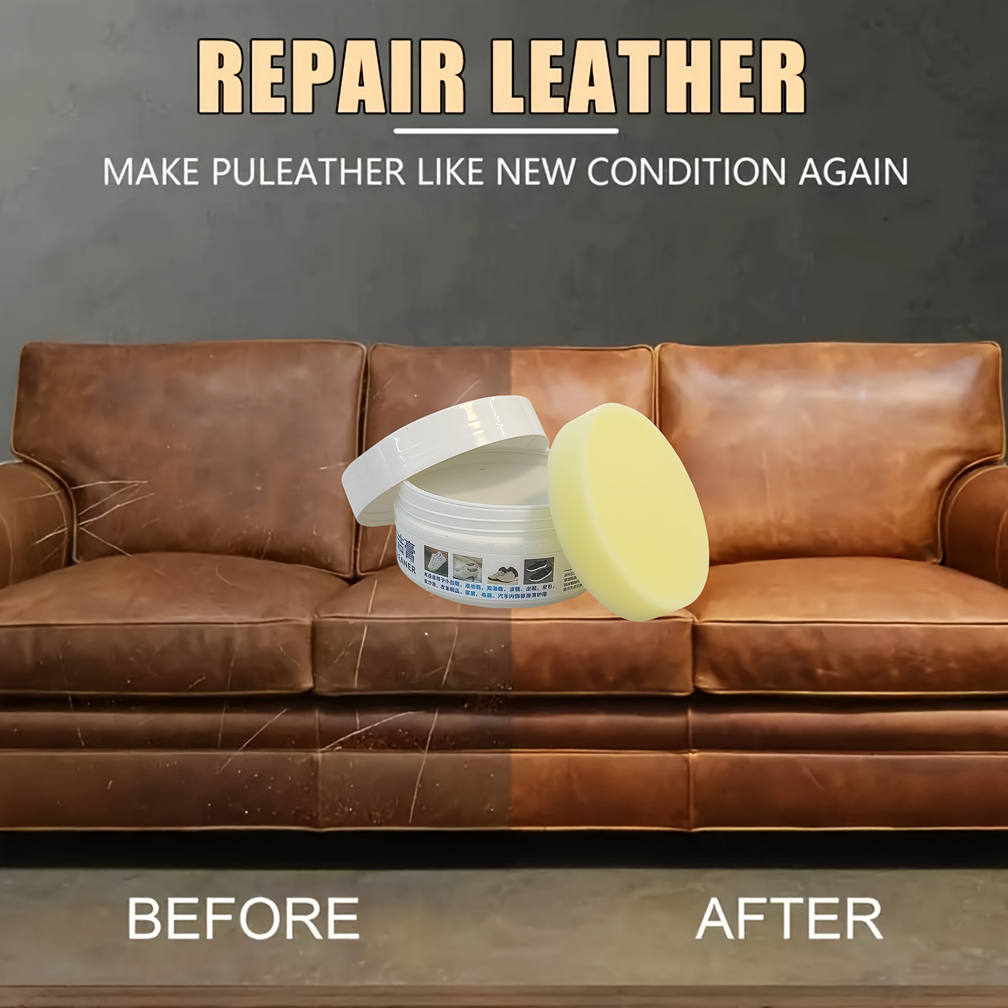 Faux Leather Shoe Care Spray 160g for Synthetic Shoes Bags Sofas