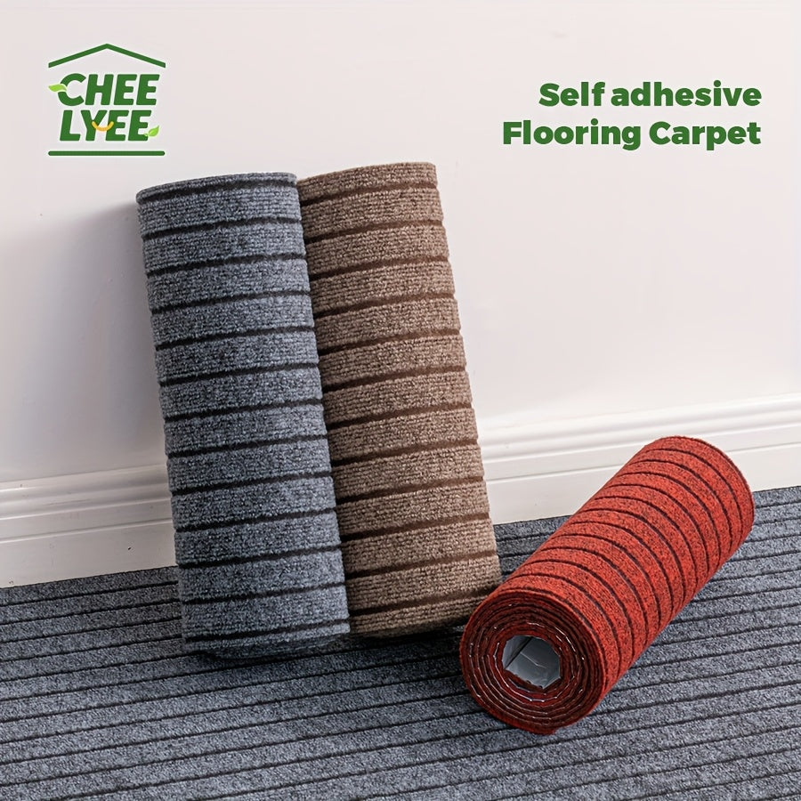 Self-Adhesive Carpet Roll for Bedroom Living Room Bathroom Door Stair Pet Non-Slip Thickened Decorative Mat