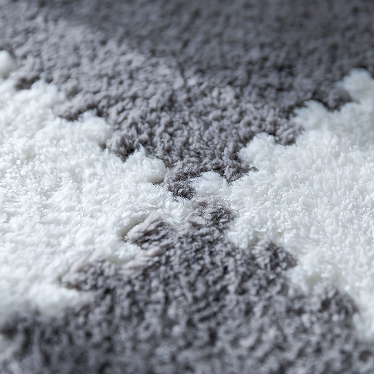 Set of 12 Furry Foam Splicing Carpets for Bedroom Living Room Large Area