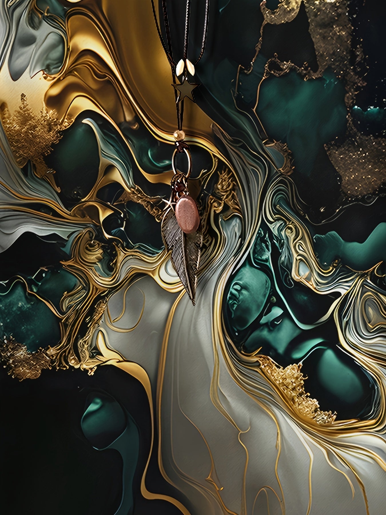 Women's Plus Size V-Neck T-Shirt All-Over Print Polyester Knit Long Sleeve