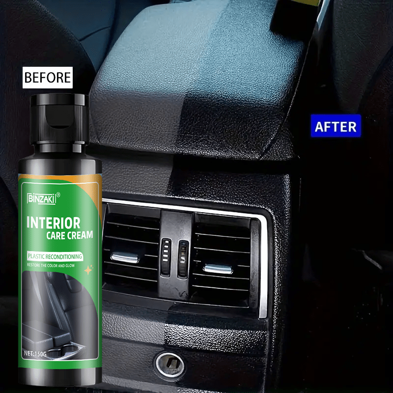 Restaurador de interiores de coche para plástico y cuero 150g Cera protectora para tablero