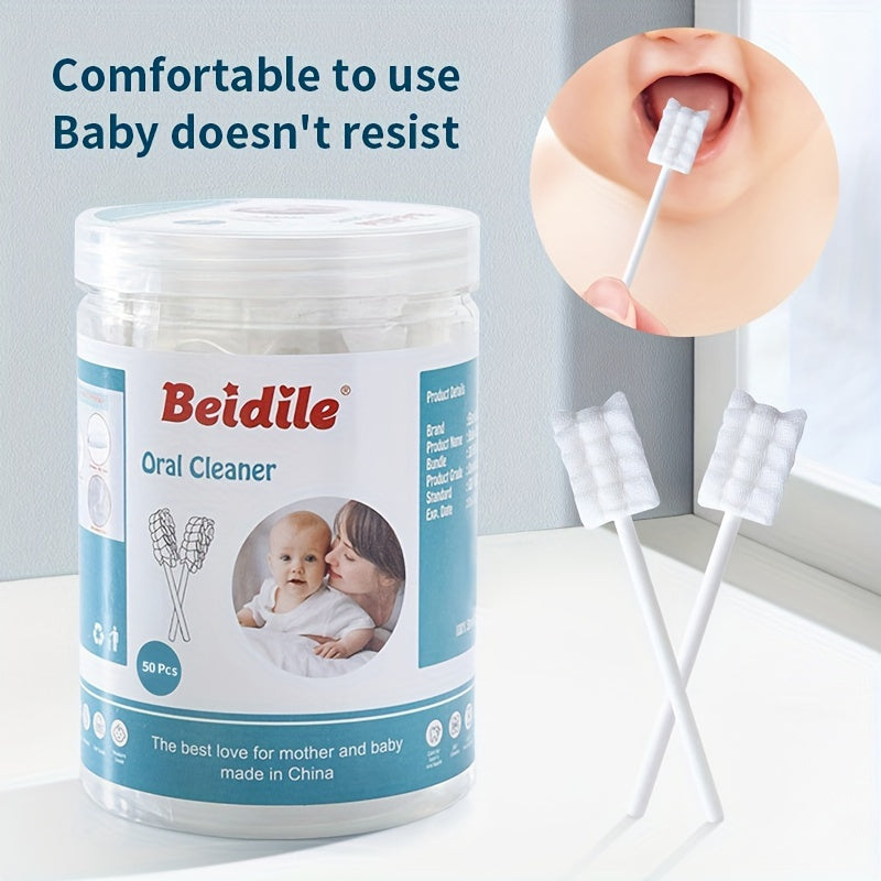 Держите рот чистым с UNICHERRY Oral Cleaner Tongue Cleaner Gauze - упаковка из 50/100 одноразовых зубных щеток для свежего дыхания и здоровых десен. Этот семейный ежедневный уход за полостью рта выполнен из мягкого хлопкового материала белого цвета.