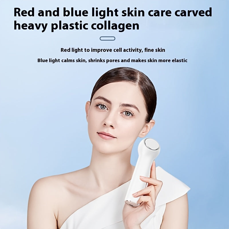 Facial Massager with Hot Cold Therapy Rechargeable Handheld Skincare Device for Anti-Aging and Skin Rejuvenation