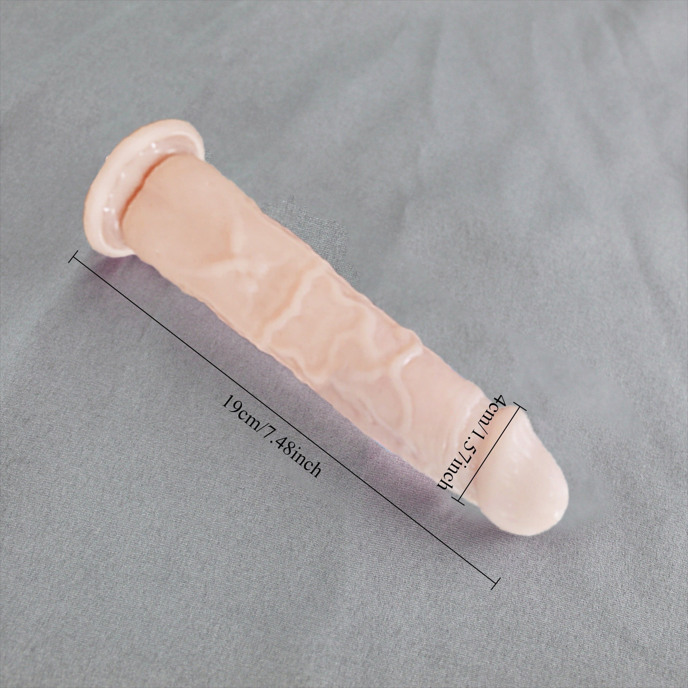 Large Clear Jelly Male Sex Toy with Suction Cup, Realistic Dildo