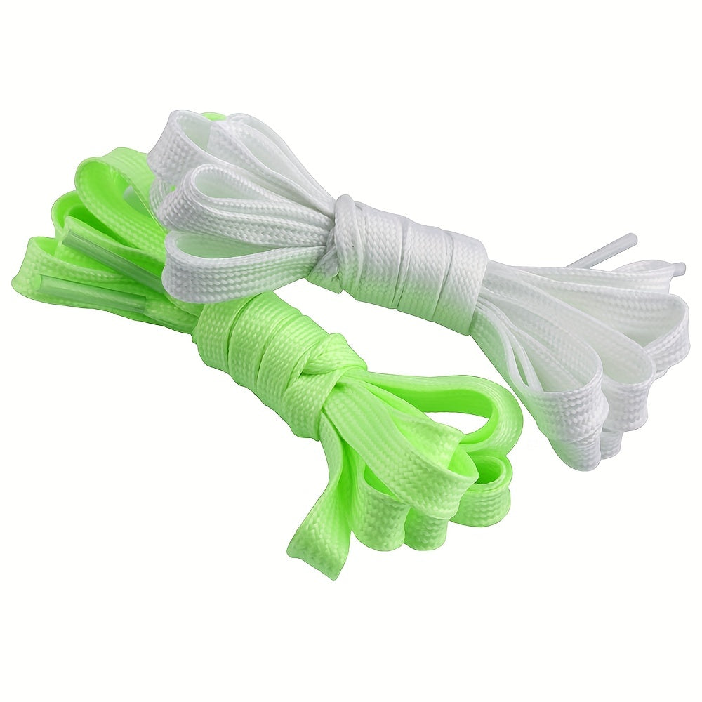 Glow-in-the-Dark Shoelaces 6 Pcs Durable Polyester Vibrant Mixed Colors