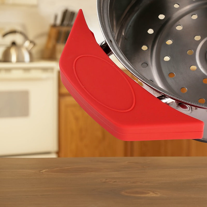 Silicone Pot Handle Covers Heat Resistant Dishwasher Safe Fits Cast Iron Pans