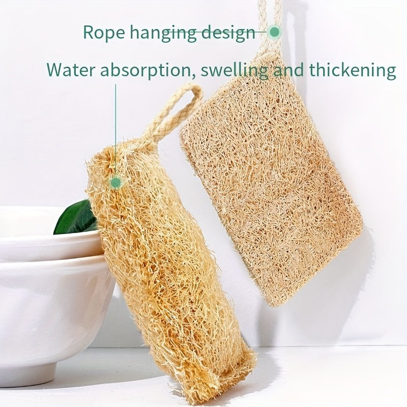 5-Piece Loofah Dishwashing Sponge Set Non-Stick Oil Brush Kitchen Scrub