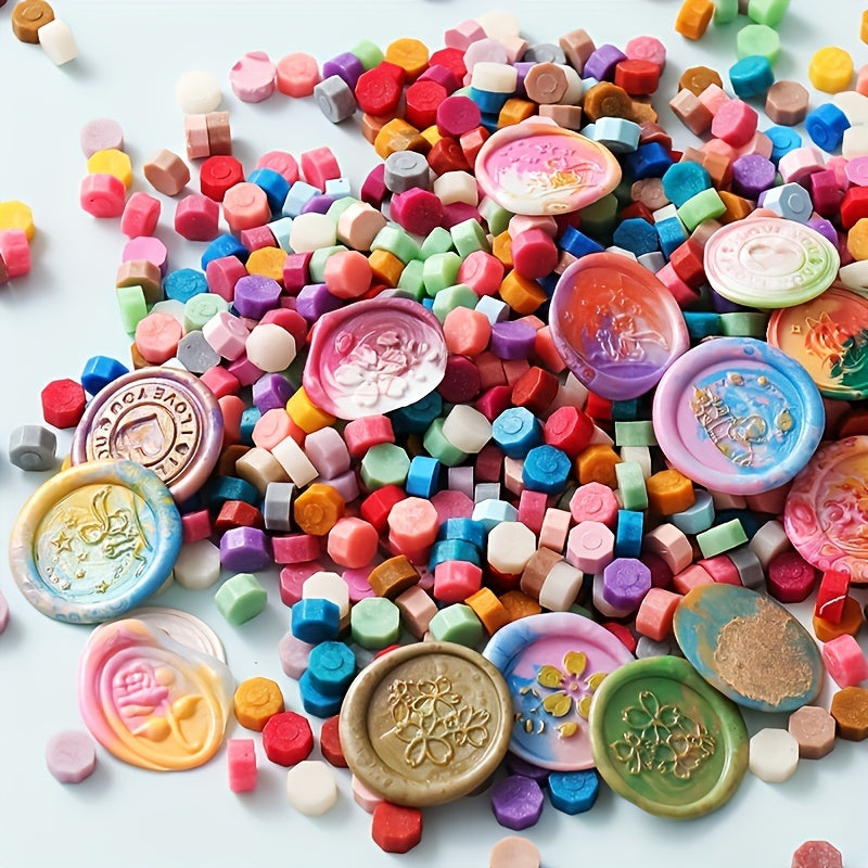 200 Mixed Color Sealing Wax Beads for Stamp Seals and Decorative Envelopes