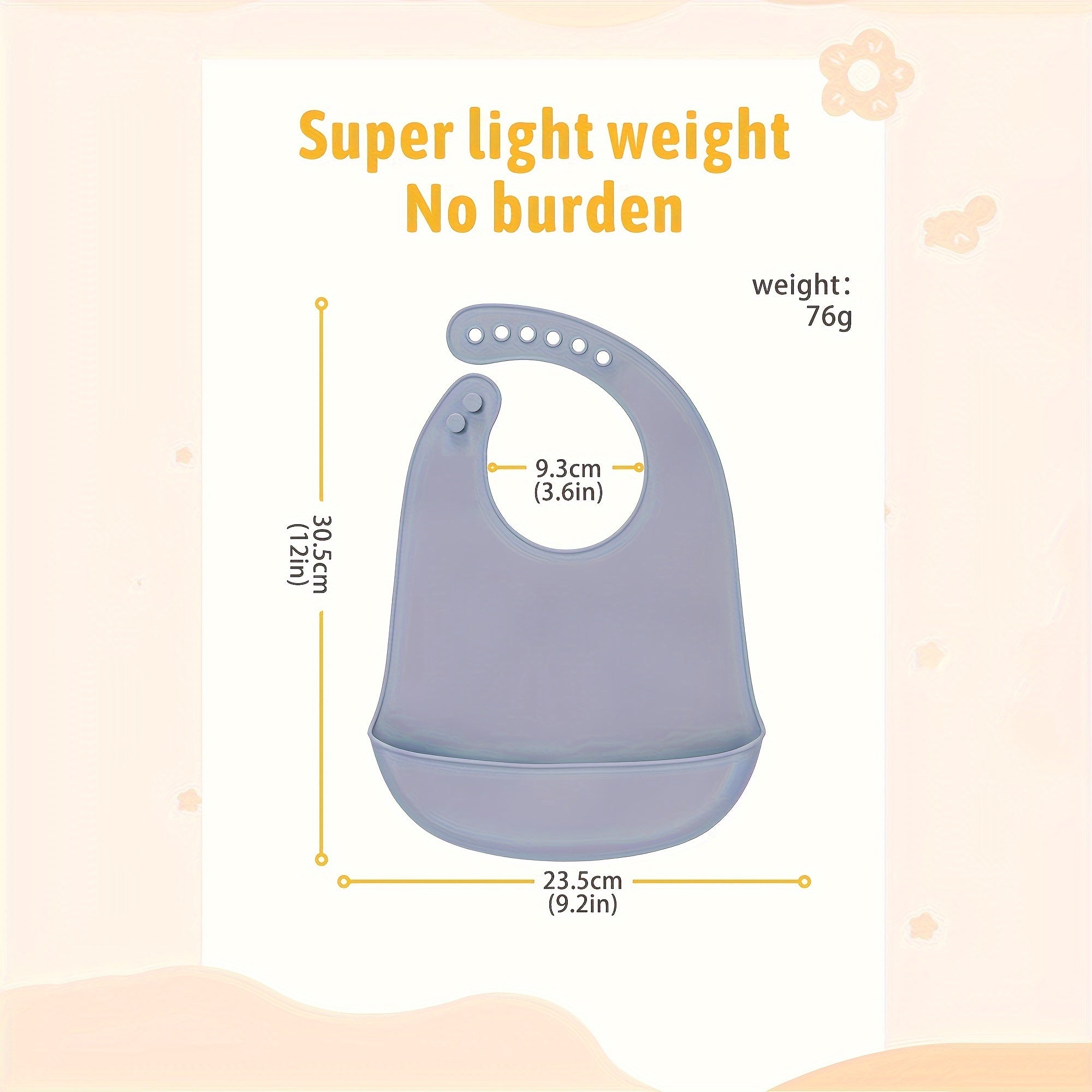 Набор из 3 водонепроницаемых силиконовых слюнявчиков для малышей с ловушкой для еды и регулируемым воротником