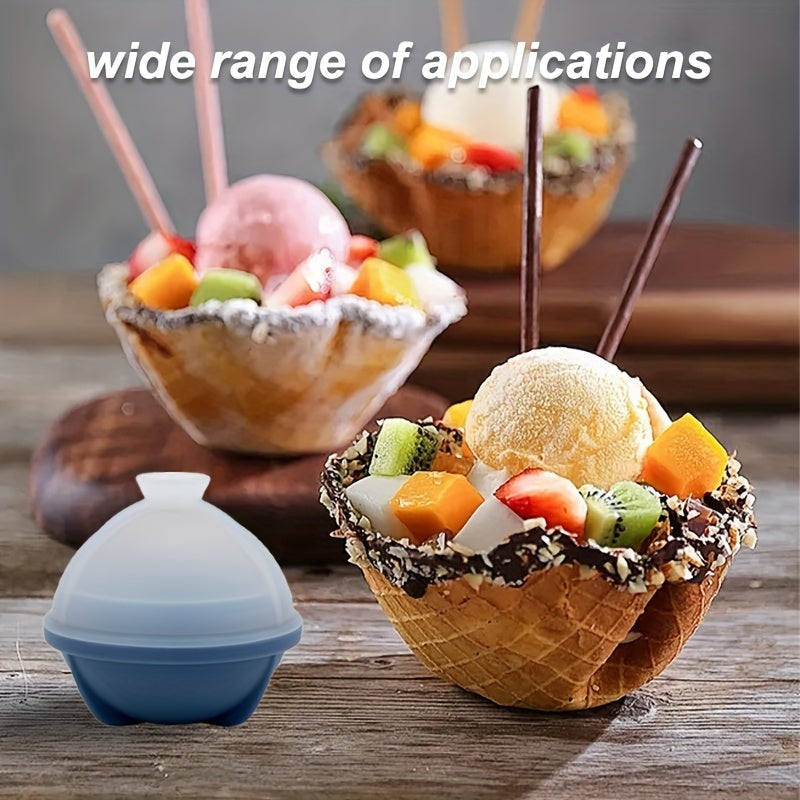 Large Silicone Ice Ball Mold With Funnel for Whiskey and Cocktails