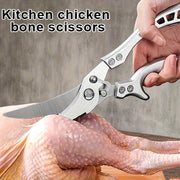 1-Pack Ambidextrous Poultry Shears Heavy Duty Stainless Steel Meat Fish Scissors