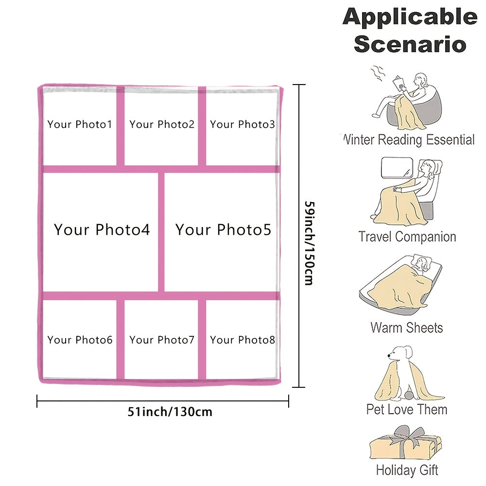 Индивидуальное фланелевое одеяло с фотографией, мягкое теплое одеяло с памятью для пар, семей, дивана, кровати, кемпинга