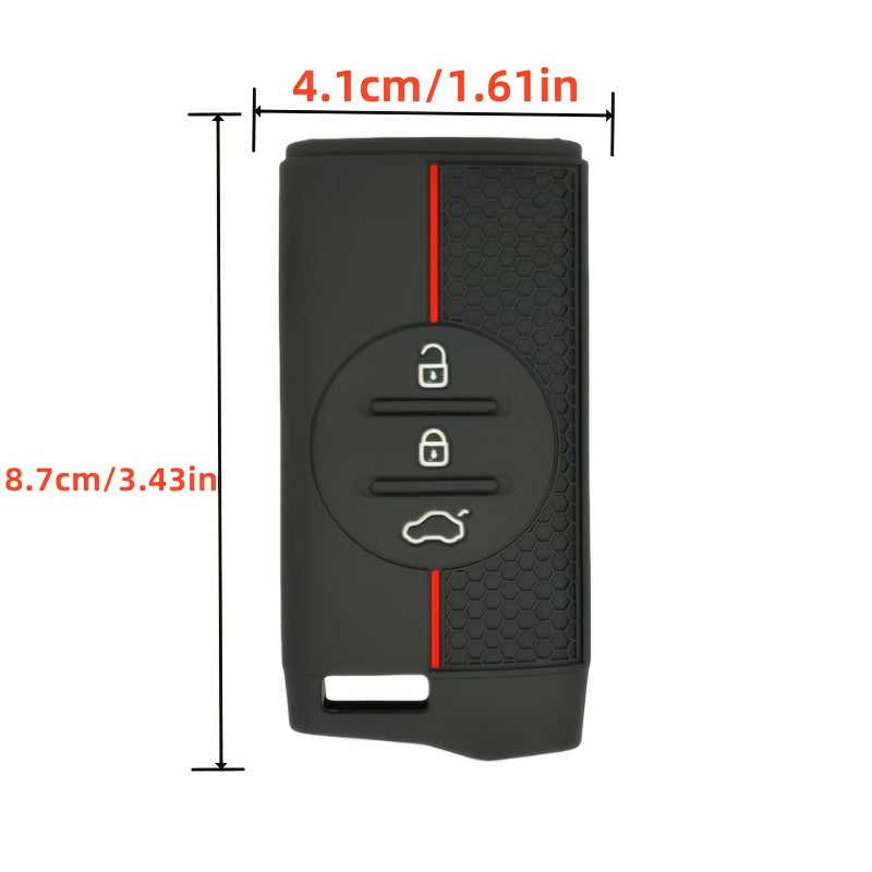 Silicone Car Key Fob Cover Scratch-Resistant Anti-Slip for SUV and Sedan