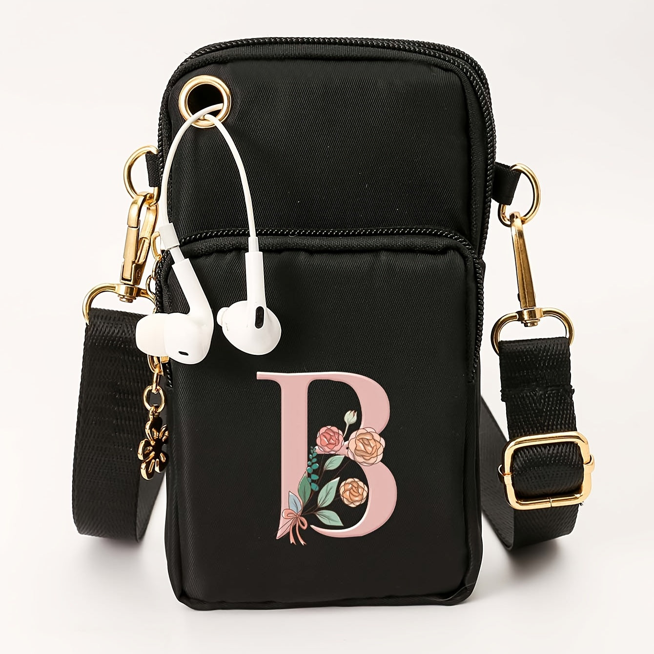 Ayollar uchun kichik yelka sumkasi, gul naqshli, kundalik ko‘p funksiyali crossbody sumka, kichik qo‘l sumkasi