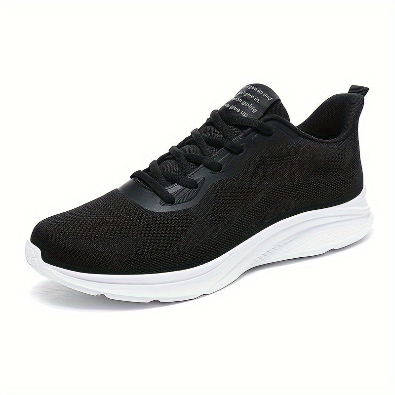 Men's Navy Blue Athletic Sneakers Breathable Fabric EVA Sole Casual Running Shoes