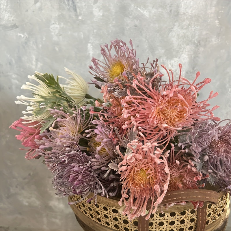 Artificial Chrysanthemum Flower with 2 Blooms for Weddings Home Decor and Photography Props