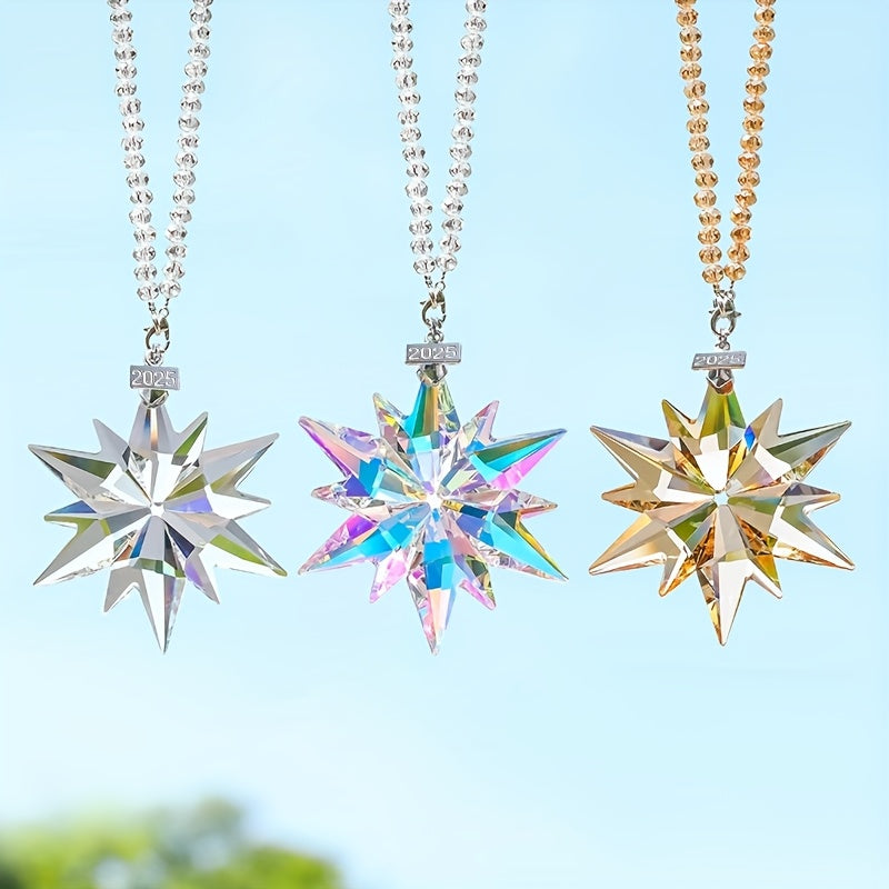 Qor yog‘ishi kristalli avtomobil bezaklari Swarovski kristalli ko‘p rangli ichki bezaklar