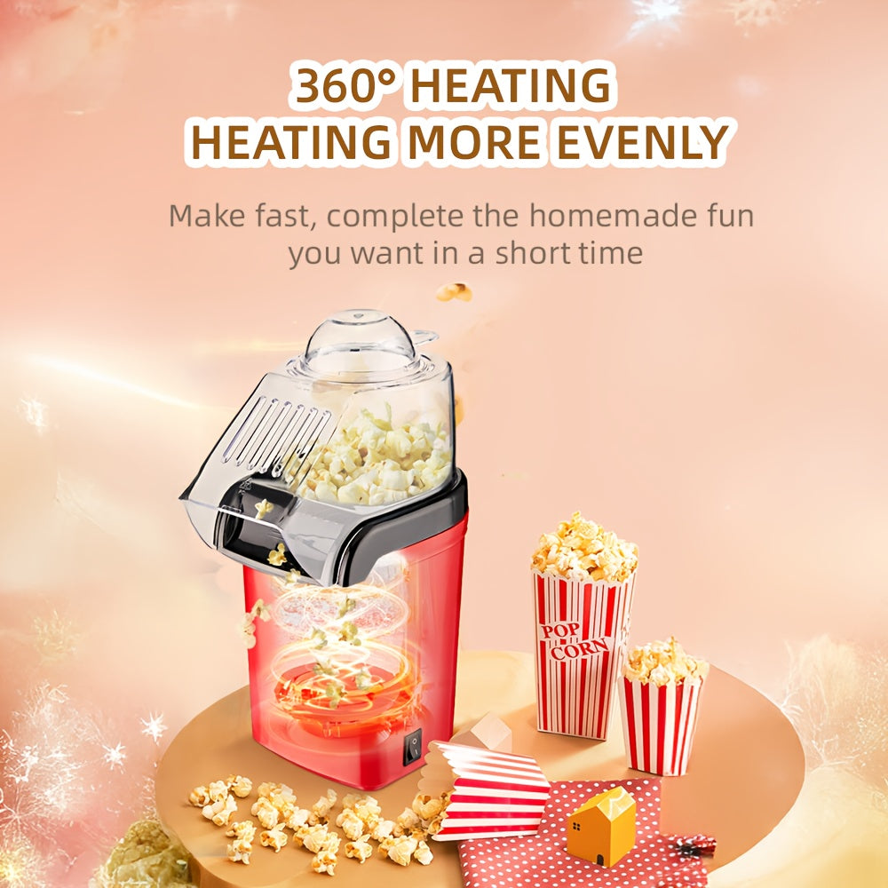 Uy uchun Mini Popkorn Mashinasi, to'liq avtomatik va elektr issiq havo bilan. Bolalar uchun juda yaxshi.