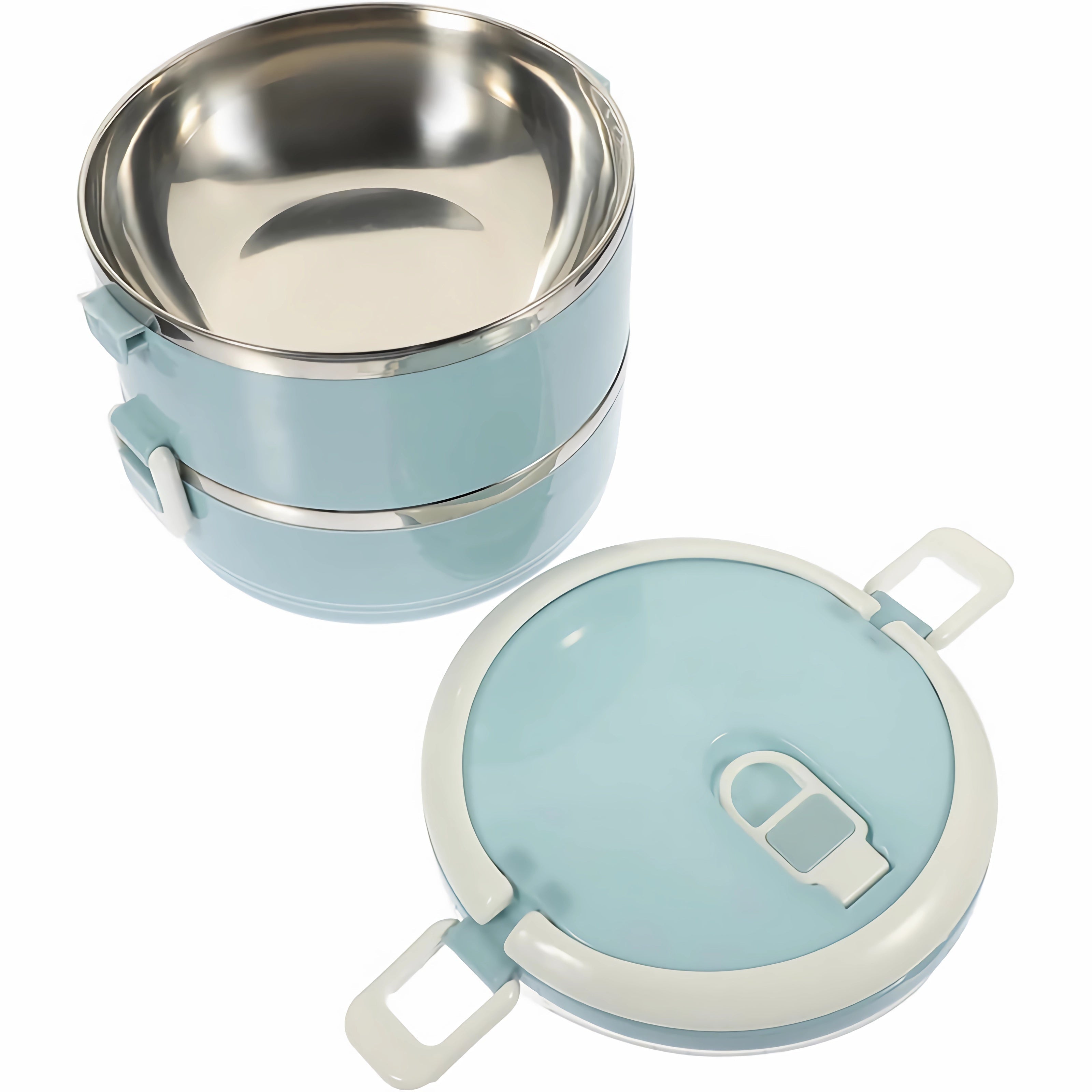 Stainless Steel Leakproof Insulated Lunch Box with 2-4 Tiers