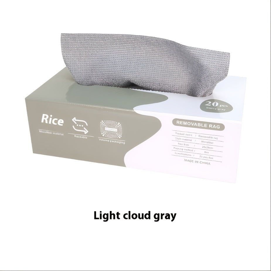 Juego de 20 paños de limpieza de microfibra, ultra-suaves, altamente absorbentes, lavables a máquina