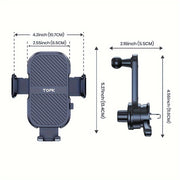 Car Vent Phone Mount Extendable Metal Hook 46T Support Stable Holder