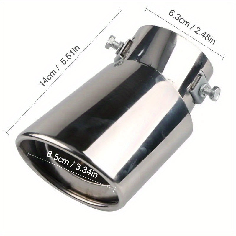 Универсальные нержавеющие стальные насадки на выхлопную трубу автомобиля хром, радужное золото, прочные