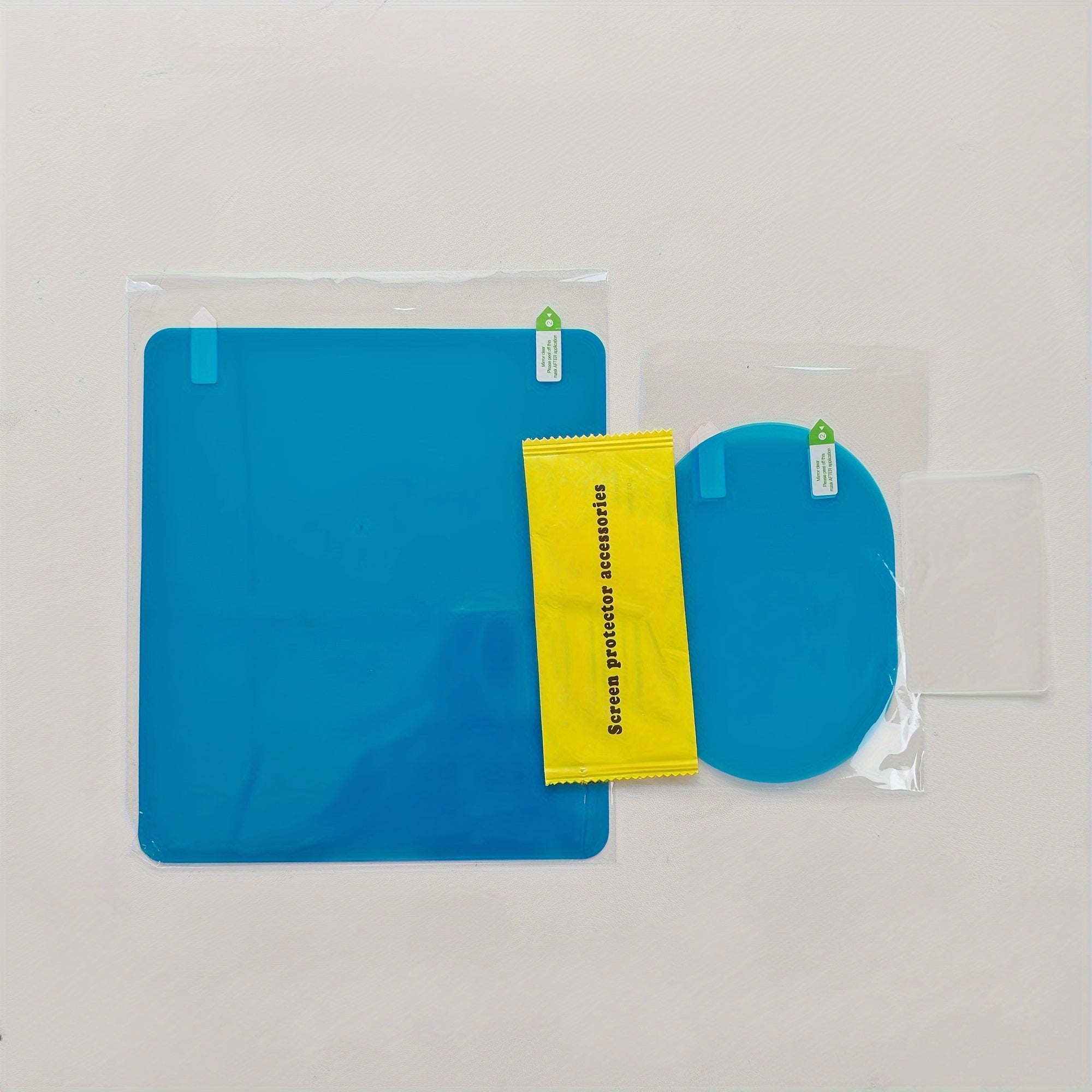 Avtomobil orqa ko'rinish oynasi filmlari 4 dona, suv o'tkazmaydigan, qarshilik ko'rsatadigan, toza PET aksessuarlar