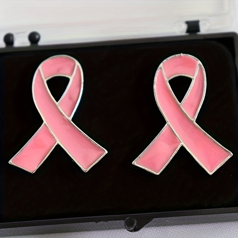 Pink Ribbon Awareness Lapel Pins for Charity Fundraising Survivor Recognition 6/12 Pack