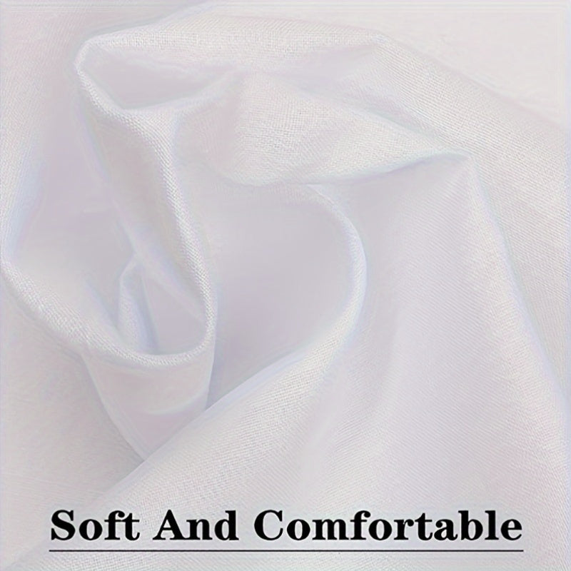 White Cotton Handkerchiefs Pack of 6 or 12 40cm Square Woven Hankies for Men and Women