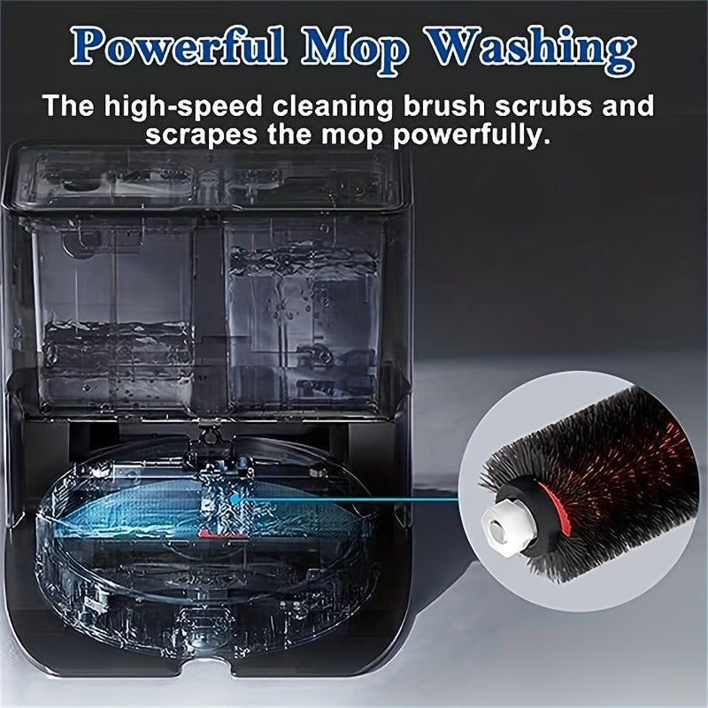 Set of 3 High-Speed Cleaning Brushes for Robotic Vacuum, Detachable and Washable Maintenance Accessories