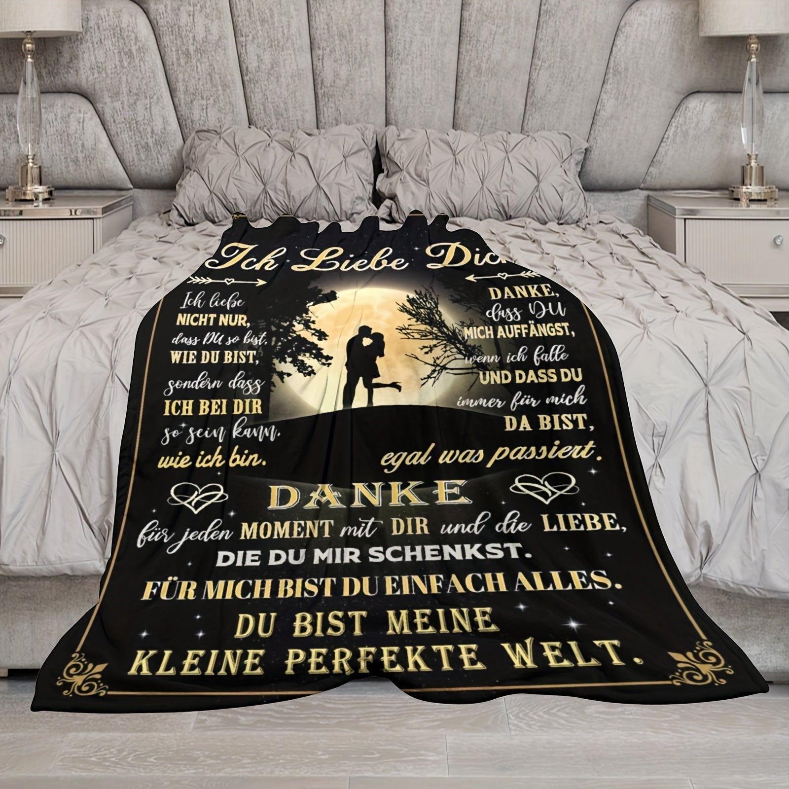 Soft Flannel Throw Blanket for Couples and All Seasons