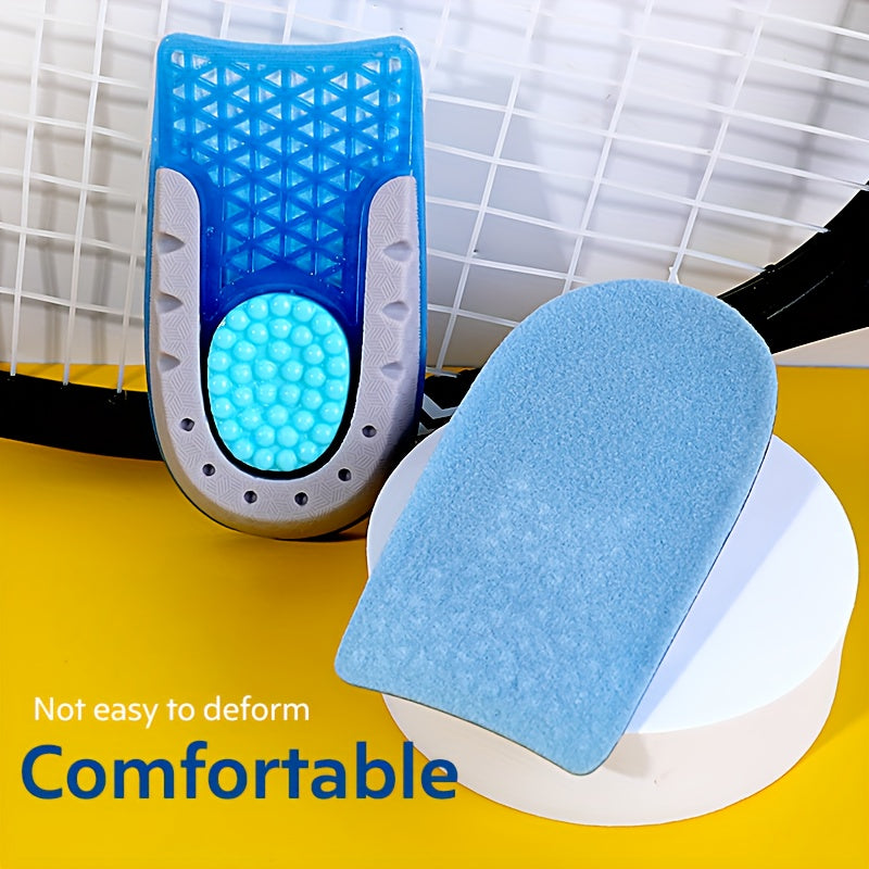 Unisex TPE Heel Support Heel Pads Non-slip Height Increasing Insoles