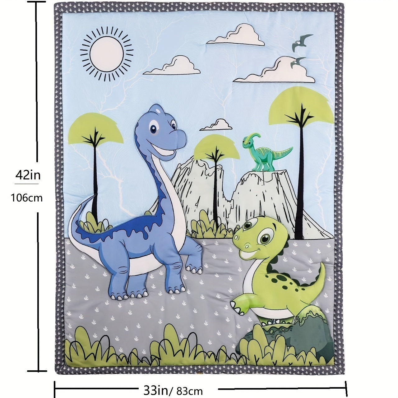Baby Dinosaur Elf Bedding Set 3 Piece for Infants and Toddlers Christmas Halloween