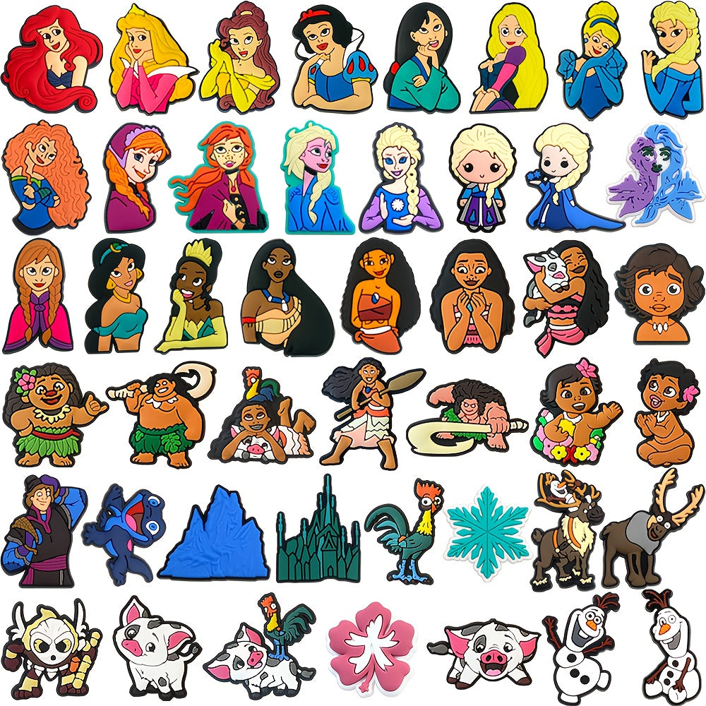 Girls Shoe Charms 46pcs PVC Ice Princess Frozen Ocean Accessories