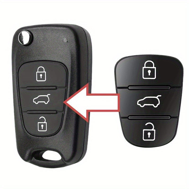 Universal Rubber Key Shell Cover for Car Keys Silicone Flip Key Pad
