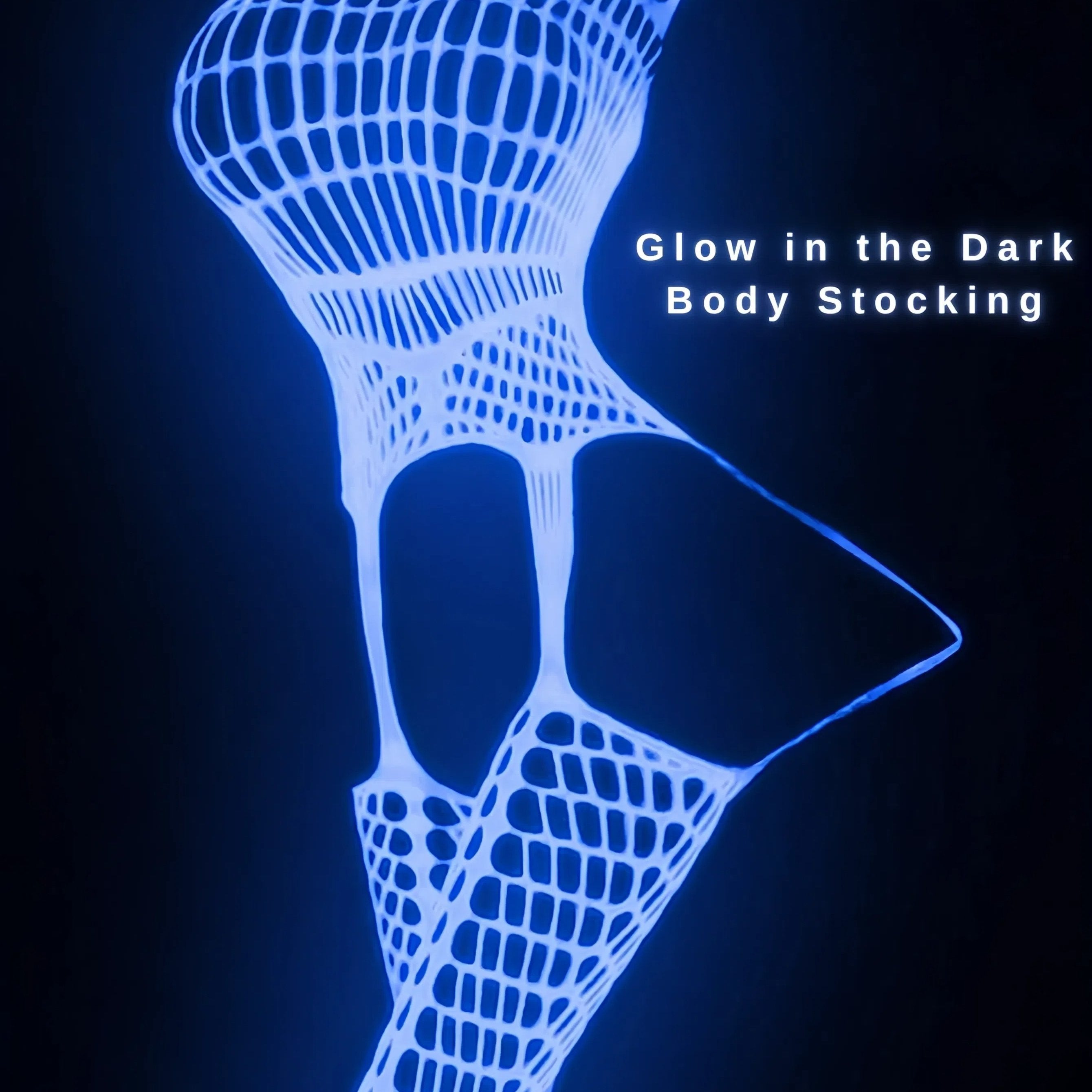 Women's Plus Size Glow-in-the-Dark Fishnet Stockings Sheer Tights