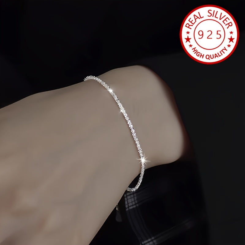 925 Sterling Silver Jewelry Set Necklace and Bracelet for Weddings and Special Occasions