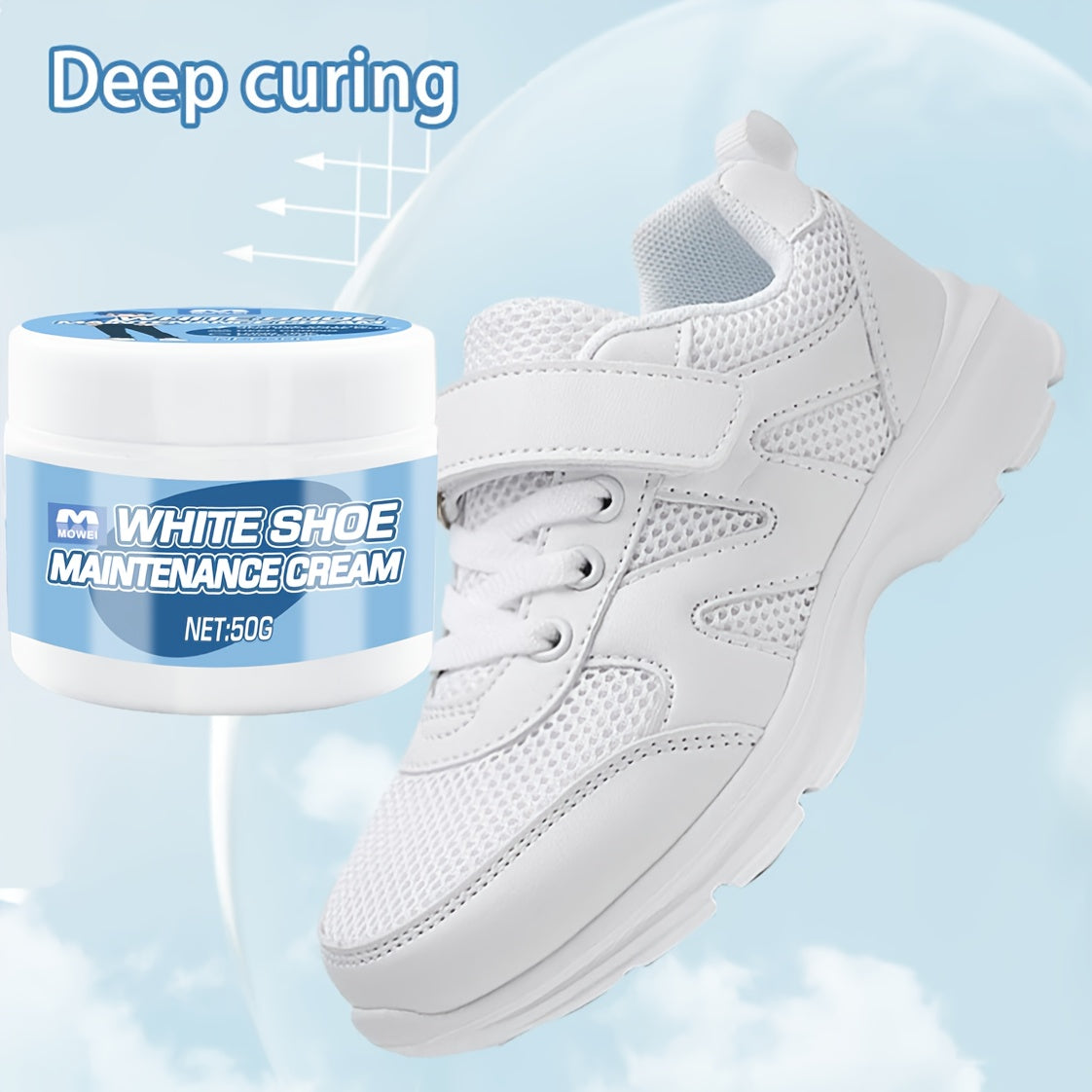 White Synthetic Shoe and Furniture Care Cream for Shine Restoration
