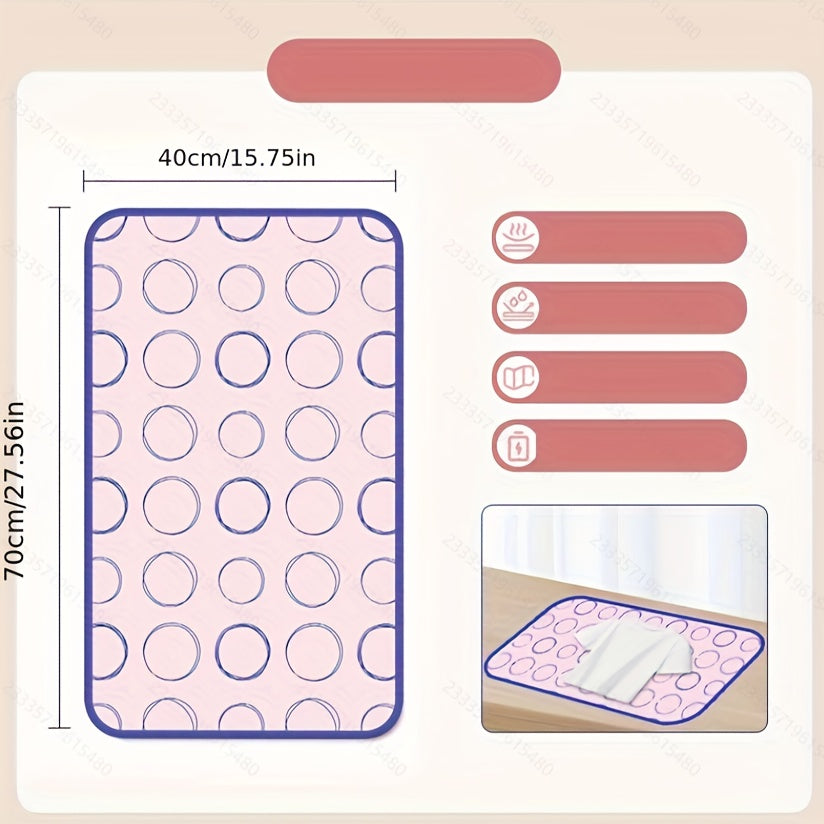 Foldable Ironing Mat Heat Resistant Plastic Pad for Clothes Small Home Use