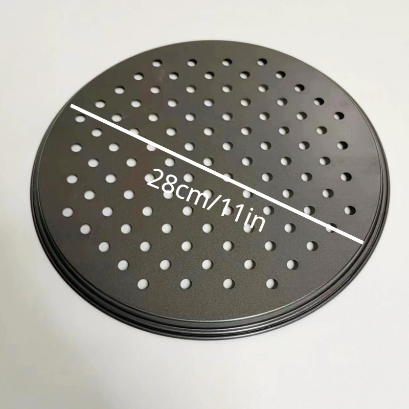 9" & 11" Nonstick Pizza Pan Set Carbon Steel Baking Supplies for Home Oven