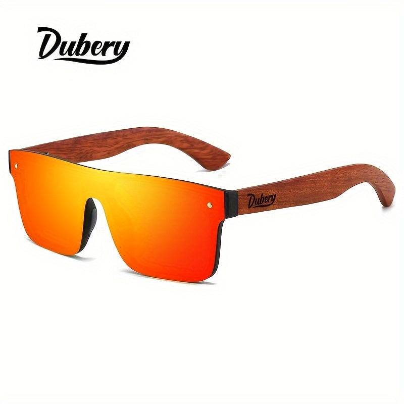 Men's Polarized Wooden Temples Fashion Glasses for Hiking Fishing Camping