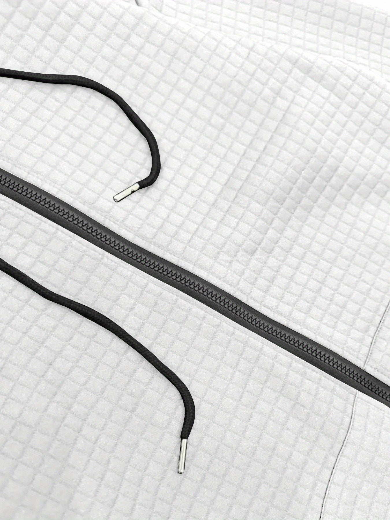 Plus Size Womens Lightweight Hooded Casual Jacket White Blue Letters