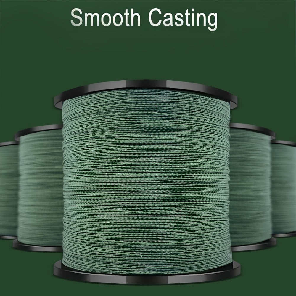 Durable 4-Strand Braided PE Fishing Line 500m Sea Fishing Green
