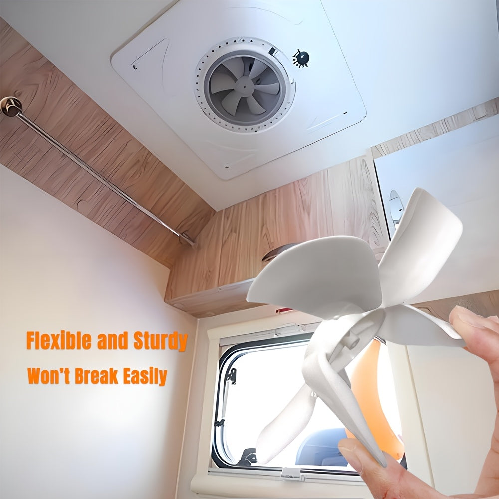 15.24см Вентилятор для ванной в жилом доме, замена лопасти вентилятора из пластика, низкий уровень шума, потолочный вентилятор для RV, кемпера, трейлера