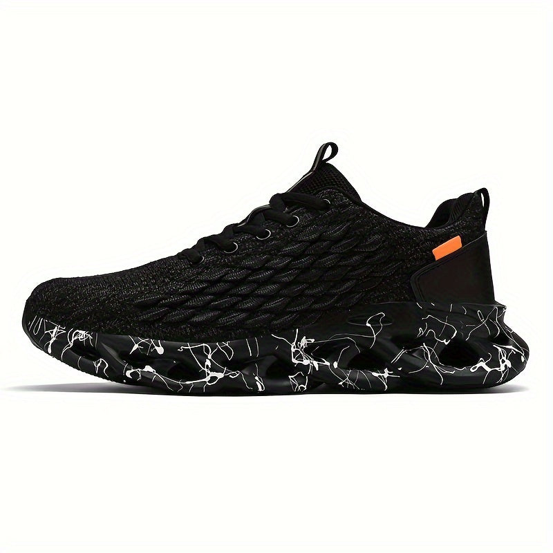 Men's Casual Sports Shoes Low Top Fabric Upper Rubber Sole Round Toe Lace-Up All-Season